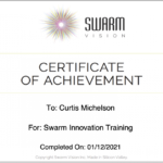 SwarmVision Certificate of Achievement